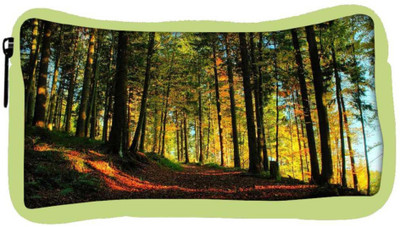 

Snoogg Eco Friendly Canvas Blossom Forest Designer Student Pen Pencil Case Coin Purse Pouch Cosmetic Makeup Bag (GREEN) Pouch(Multicolor)