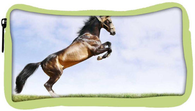 

Snoogg Eco Friendly Canvas Abstract Horse Standing Designer Student Pen Pencil Case Coin Purse Pouch Cosmetic Makeup Bag (GREEN) Pouch(Multicolor)