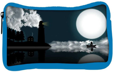 

Snoogg Eco Friendly Canvas Light House Designer Student Pen Pencil Case Coin Purse Pouch Cosmetic Makeup Bag (BLUE) Pouch(Multicolor)