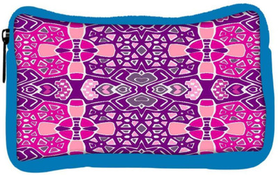

Snoogg Eco Friendly Canvas Mixed Color Pattern Designer Student Pen Pencil Case Coin Purse Pouch Cosmetic Makeup Bag (BLUE) Pouch(Multicolor)