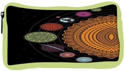 

Snoogg Eco Friendly Canvas Spiral Solar System 2792 Student Pen Pencil Case Coin Purse Pouch Cosmetic Makeup Bag (GREEN) Pouch(Multicolor)