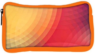 

Snoogg Eco Friendly Canvas Colorful Circles Designer Student Pen Pencil Case Coin Purse Pouch Cosmetic Makeup Bag (ORANGE) Pouch(Multicolor)