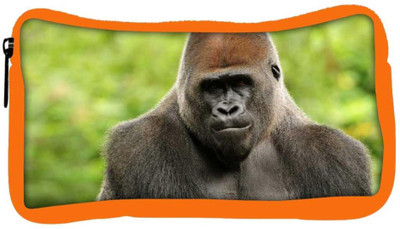 

Snoogg Eco Friendly Canvas Gorilla Designer Student Pen Pencil Case Coin Purse Pouch Cosmetic Makeup Bag (ORANGE) Pouch(Multicolor)