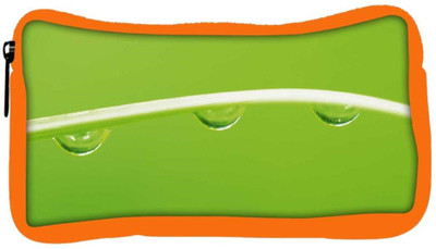 

Snoogg Eco Friendly Canvas Dew Drops Designer Student Pen Pencil Case Coin Purse Pouch Cosmetic Makeup Bag (ORANGE) Pouch(Multicolor)