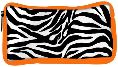 

Snoogg Eco Friendly Canvas Zebra Skin Designer Student Pen Pencil Case Coin Purse Pouch Cosmetic Makeup Bag (ORANGE) Pouch(Multicolor)