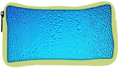 

Snoogg Eco Friendly Canvas Blue Water Drops Designer Student Pen Pencil Case Coin Purse Pouch Cosmetic Makeup Bag (GREEN) Pouch(Multicolor)