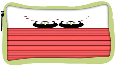 

Snoogg Eco Friendly Canvas Love Owl Birds Student Pen Pencil Case Coin Purse Pouch Cosmetic Makeup Bag (GREEN) Pouch(Multicolor)