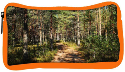 

Snoogg Eco Friendly Canvas Small Abstract Road Designer Student Pen Pencil Case Coin Purse Pouch Cosmetic Makeup Bag (ORANGE) Pouch(Multicolor)