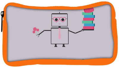 

Snoogg Eco Friendly Canvas Happy Valentine'S Day Designer Student Pen Pencil Case Coin Purse Pouch Cosmetic Makeup Bag (ORANGE) Pouch(Multicolor)