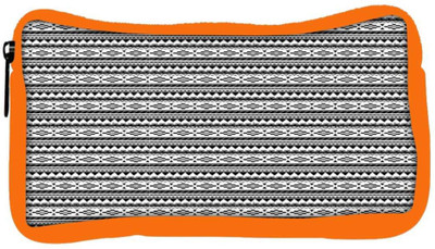 

Snoogg Eco Friendly Canvas Aztec Black And White Student Pen Pencil Case Coin Purse Pouch Cosmetic Makeup Bag (ORANGE) Pouch(Multicolor)