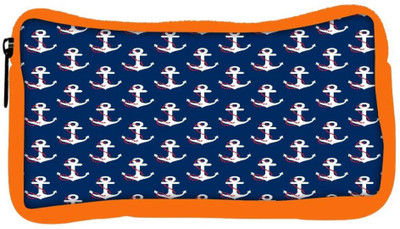 

Snoogg Eco Friendly Canvas White Anchor Blue Pattern Designer Student Pen Pencil Case Coin Purse Pouch Cosmetic Makeup Bag (ORANGE) Pouch(Multicolor)