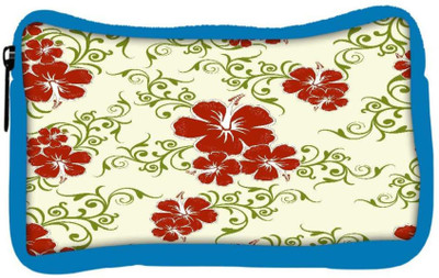 

Snoogg Eco Friendly Canvas Red Flower Cream Pattern Designer Student Pen Pencil Case Coin Purse Pouch Cosmetic Makeup Bag (BLUE) Pouch(Multicolor)