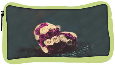 

Snoogg Eco Friendly Canvas Flower Hearts Student Pen Pencil Case Coin Purse Pouch Cosmetic Makeup Bag (GREEN) Pouch(Multicolor)