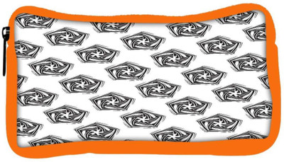 

Snoogg Eco Friendly Canvas Grey Diangle Designer Student Pen Pencil Case Coin Purse Pouch Cosmetic Makeup Bag (ORANGE) Pouch(Multicolor)