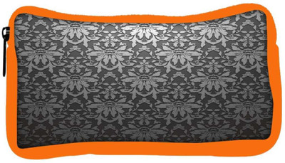 

Snoogg Eco Friendly Canvas Grey Pattern Black Designer Student Pen Pencil Case Coin Purse Pouch Cosmetic Makeup Bag (ORANGE) Pouch(Multicolor)