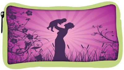 

Snoogg Eco Friendly Canvas Mother Day Background Student Pen Pencil Case Coin Purse Pouch Cosmetic Makeup Bag (GREEN) Pouch(Multicolor)