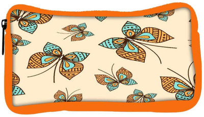

Snoogg Eco Friendly Canvas Abstract Butterfly Designer Student Pen Pencil Case Coin Purse Pouch Cosmetic Makeup Bag (ORANGE) Pouch(Multicolor)