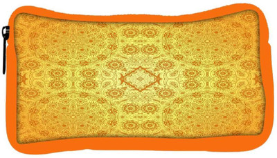 

Snoogg Eco Friendly Canvas Abstract Yellow Pattern Designer Student Pen Pencil Case Coin Purse Pouch Cosmetic Makeup Bag (ORANGE) Pouch(Multicolor)