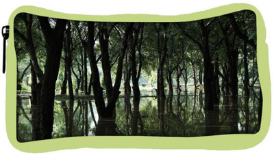 

Snoogg Eco Friendly Canvas Forest River Designer Student Pen Pencil Case Coin Purse Pouch Cosmetic Makeup Bag (GREEN) Pouch(Multicolor)