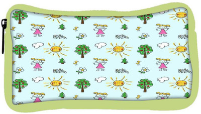 

Snoogg Eco Friendly Canvas Happy Girls Out Designer Student Pen Pencil Case Coin Purse Pouch Cosmetic Makeup Bag (GREEN) Pouch(Multicolor)