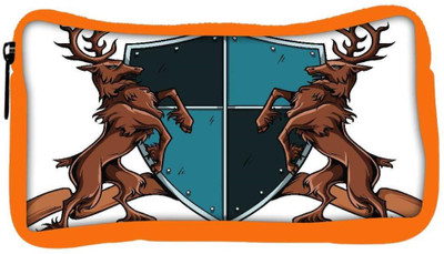 

Snoogg Eco Friendly Canvas Crests Vector Element Student Pen Pencil Case Coin Purse Pouch Cosmetic Makeup Bag (ORANGE) Pouch(Multicolor)