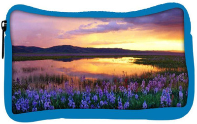 

Snoogg Eco Friendly Canvas Purple Flower Designer Student Pen Pencil Case Coin Purse Pouch Cosmetic Makeup Bag (BLUE) Pouch(Multicolor)