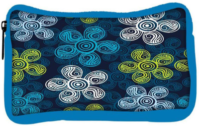 

Snoogg Eco Friendly Canvas Multicolor Floral Abstract Designer Student Pen Pencil Case Coin Purse Pouch Cosmetic Makeup Bag (BLUE) Pouch(Multicolor)