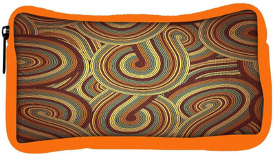 

Snoogg Eco Friendly Canvas Brown Pattern Layer Designer Student Pen Pencil Case Coin Purse Pouch Cosmetic Makeup Bag (ORANGE) Pouch(Multicolor)