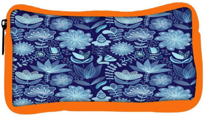 

Snoogg Eco Friendly Canvas Abstract Floral Background Student Pen Pencil Case Coin Purse Pouch Cosmetic Makeup Bag (ORANGE) Pouch(Multicolor)
