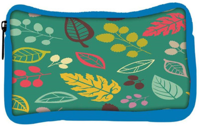 

Snoogg Eco Friendly Canvas Colorful Leaves Designer Student Pen Pencil Case Coin Purse Pouch Cosmetic Makeup Bag (BLUE) Pouch(Multicolor)