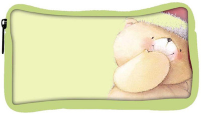 

Snoogg Eco Friendly Canvas Christmas Teddy Bear Designer Student Pen Pencil Case Coin Purse Pouch Cosmetic Makeup Bag (GREEN) Pouch(Multicolor)