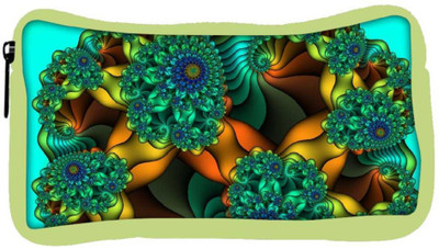 

Snoogg Eco Friendly Canvas Fractal Abysses Abstract Designer Student Pen Pencil Case Coin Purse Pouch Cosmetic Makeup Bag (GREEN) Pouch(Multicolor)