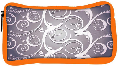 

Snoogg Eco Friendly Canvas Abstract White Grey Pattern Designer Student Pen Pencil Case Coin Purse Pouch Cosmetic Makeup Bag (ORANGE) Pouch(Multicolor)