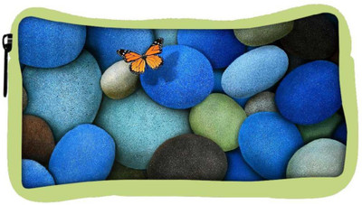 

Snoogg Eco Friendly Canvas Colorful Pebble Stone Designer Student Pen Pencil Case Coin Purse Pouch Cosmetic Makeup Bag (GREEN) Pouch(Multicolor)