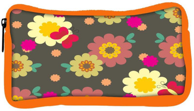 

Snoogg Eco Friendly Canvas Multicolor Pattern Designer Student Pen Pencil Case Coin Purse Pouch Cosmetic Makeup Bag (ORANGE) Pouch(Multicolor)