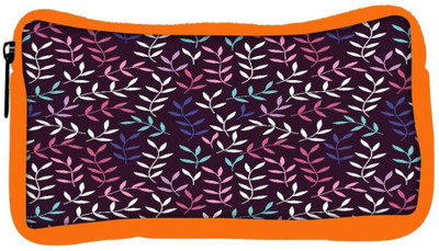 

Snoogg Eco Friendly Canvas Colorful Leaves Designer Student Pen Pencil Case Coin Purse Pouch Cosmetic Makeup Bag (ORANGE) Pouch(Multicolor)