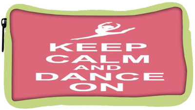 

Snoogg Eco Friendly Canvas Keep Calm And Dance On Student Pen Pencil Case Coin Purse Pouch Cosmetic Makeup Bag (GREEN) Pouch(Multicolor)