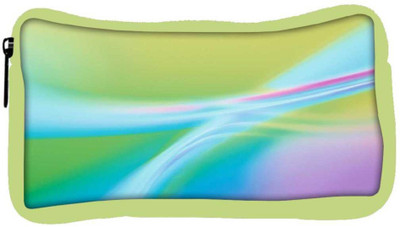 

Snoogg Eco Friendly Canvas Multicolor Waves Designer Student Pen Pencil Case Coin Purse Pouch Cosmetic Makeup Bag (GREEN) Pouch(Multicolor)
