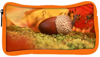 

Snoogg Eco Friendly Canvas Small Fruit Designer Student Pen Pencil Case Coin Purse Pouch Cosmetic Makeup Bag (ORANGE) Pouch(Multicolor)