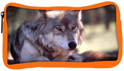 

Snoogg Eco Friendly Canvas Abstract Dog Designer Student Pen Pencil Case Coin Purse Pouch Cosmetic Makeup Bag (ORANGE) Pouch(Multicolor)