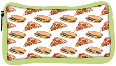 

Snoogg Eco Friendly Canvas Fast Food Pattern Student Pen Pencil Case Coin Purse Pouch Cosmetic Makeup Bag (GREEN) Pouch(Multicolor)