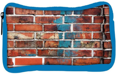 

Snoogg Eco Friendly Canvas Brick Wallpaper Designer Student Pen Pencil Case Coin Purse Pouch Cosmetic Makeup Bag (BLUE) Pouch(Multicolor)