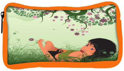 

Snoogg Eco Friendly Canvas Abstract Background Student Pen Pencil Case Coin Purse Pouch Cosmetic Makeup Bag (ORANGE) Pouch(Multicolor)