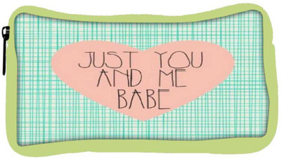 

Snoogg Eco Friendly Canvas Just You And Me Babe Student Pen Pencil Case Coin Purse Pouch Cosmetic Makeup Bag (GREEN) Pouch(Multicolor)