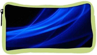 

Snoogg Eco Friendly Canvas Blue Waves In Black Designer Student Pen Pencil Case Coin Purse Pouch Cosmetic Makeup Bag (GREEN) Pouch(Multicolor)