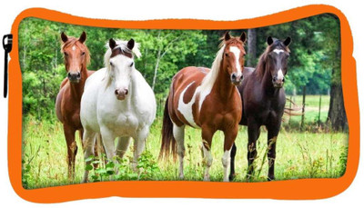 

Snoogg Eco Friendly Canvas Variety Of Horses Designer Student Pen Pencil Case Coin Purse Pouch Cosmetic Makeup Bag (ORANGE) Pouch(Multicolor)