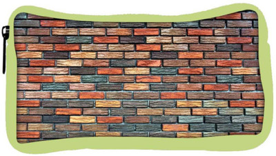 

Snoogg Eco Friendly Canvas Colorful Bricks Designer Student Pen Pencil Case Coin Purse Pouch Cosmetic Makeup Bag (GREEN) Pouch(Multicolor)