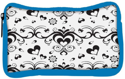 

Snoogg Eco Friendly Canvas Black Heart Grey Pattern Designer Student Pen Pencil Case Coin Purse Pouch Cosmetic Makeup Bag (BLUE) Pouch(Multicolor)