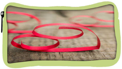

Snoogg Eco Friendly Canvas Red Ribbon Hearts Designer Student Pen Pencil Case Coin Purse Pouch Cosmetic Makeup Bag (GREEN) Pouch(Multicolor)
