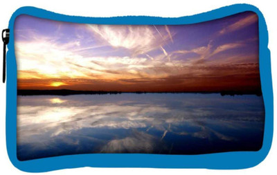 

Snoogg Eco Friendly Canvas Abstract Evening View Designer Student Pen Pencil Case Coin Purse Pouch Cosmetic Makeup Bag (BLUE) Pouch(Multicolor)